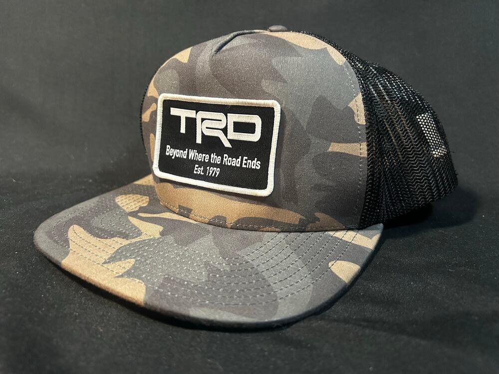 Toyota TRD Beyond Where the Road Ends Camo Trucker Snapback Hat TA151800